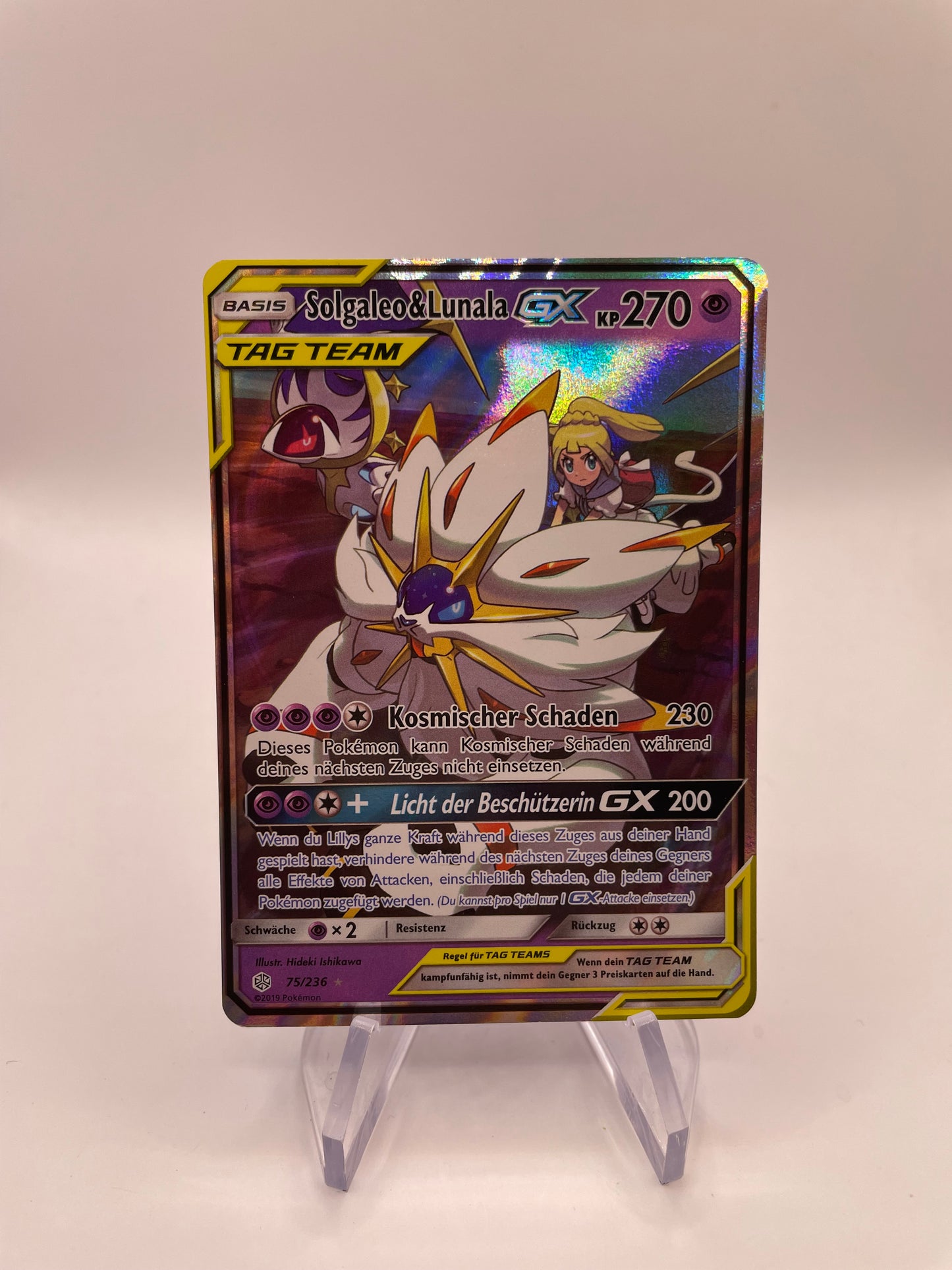 Pokemon Karte GX Tag Team Solgaleo & Lunala 75/236 Deutsch