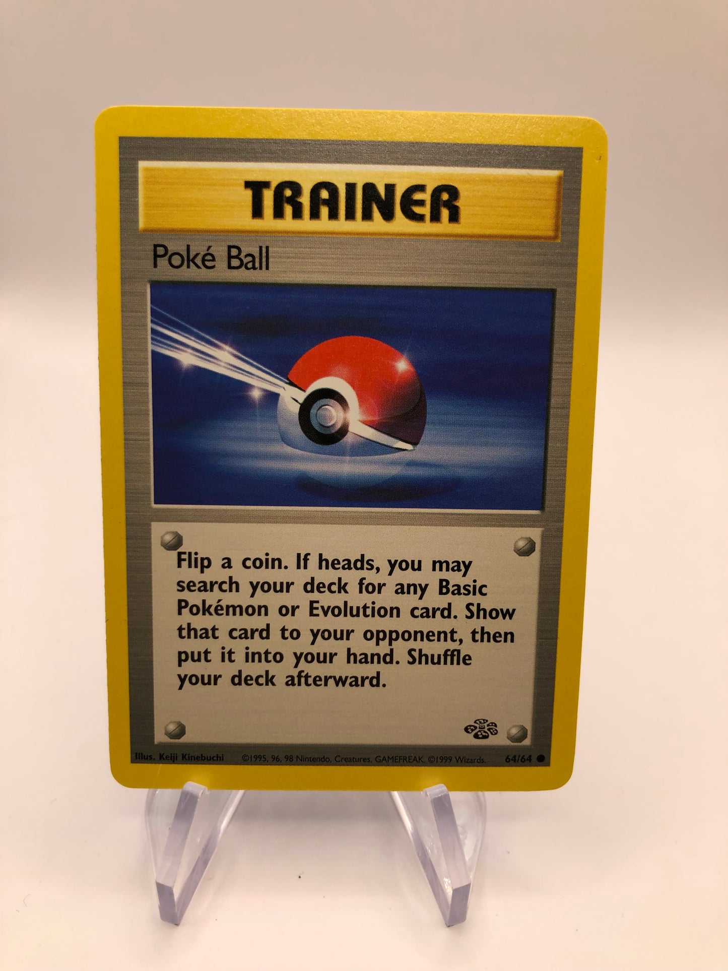 Pokemon Karte Jungel Trainer Poke Ball 64/64 Englisch