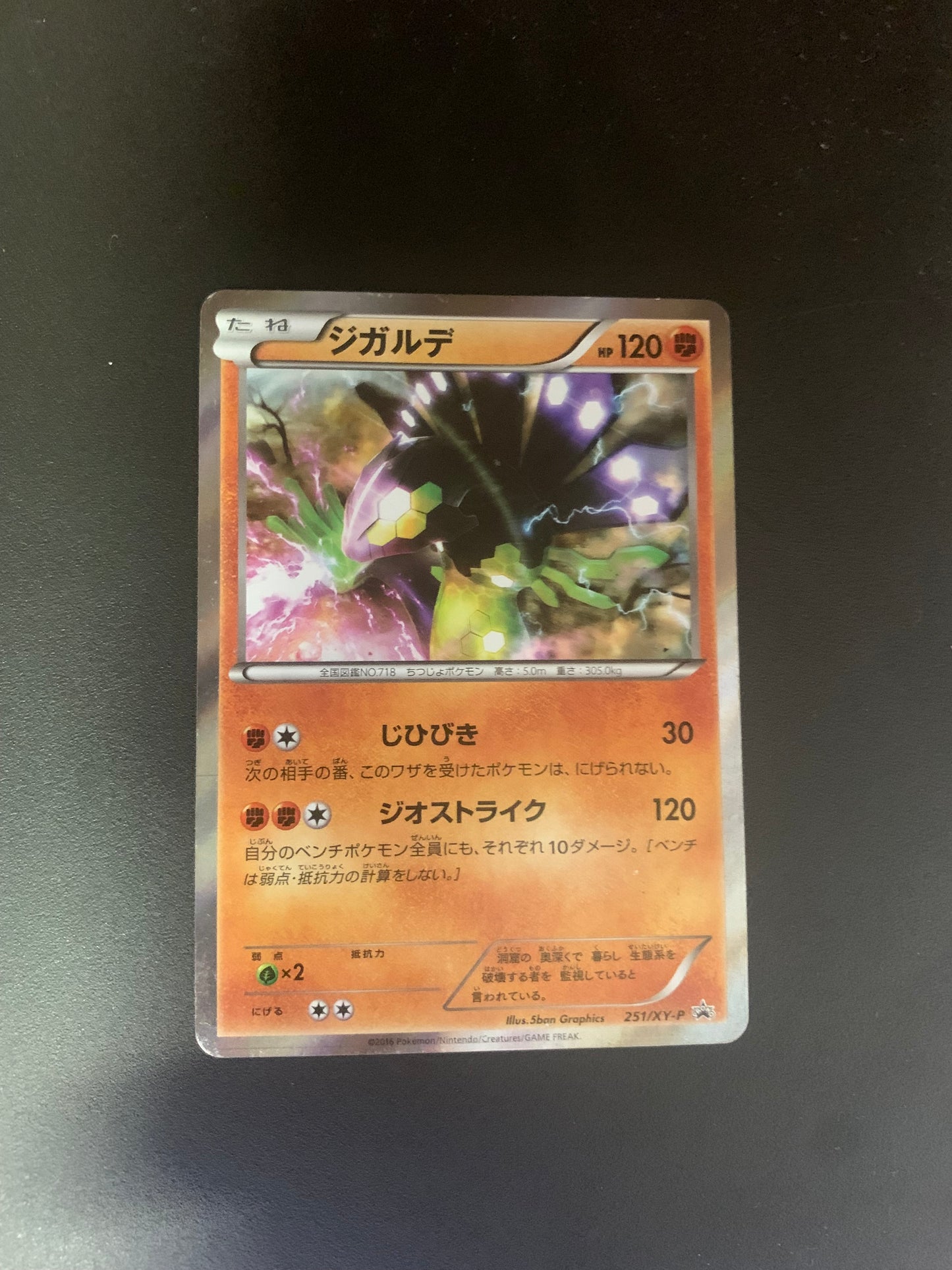 Pokemon Karte Revers Promo Zygarde 251/XY-P Japanisch