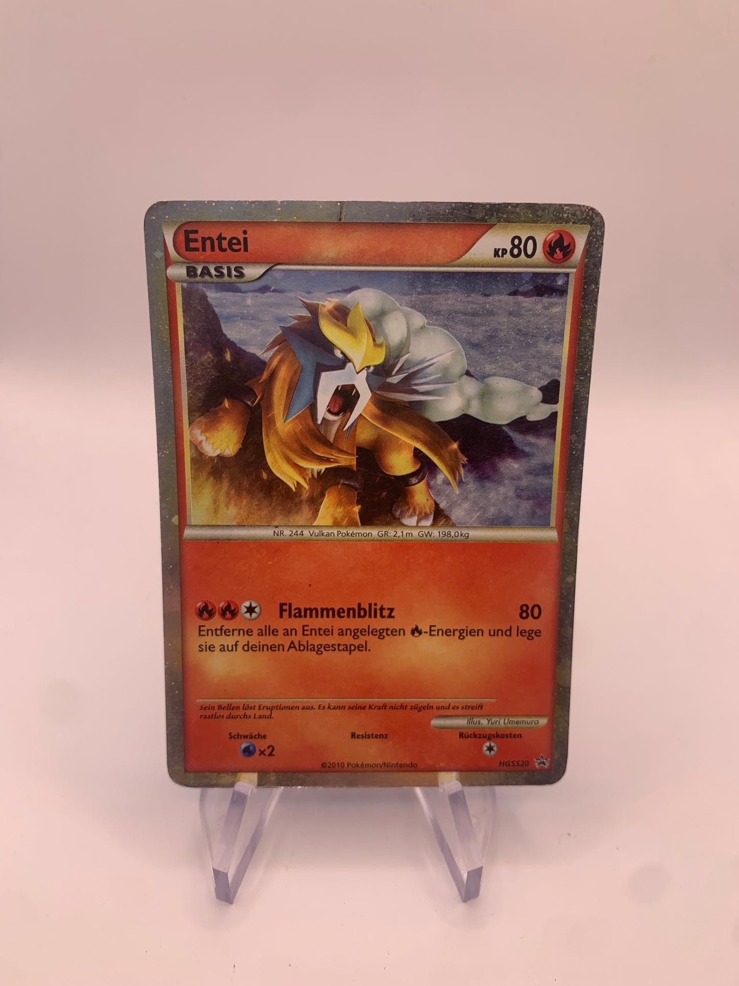 Pokemon Karte Promo Prime Entei HGSS20 Deutsch