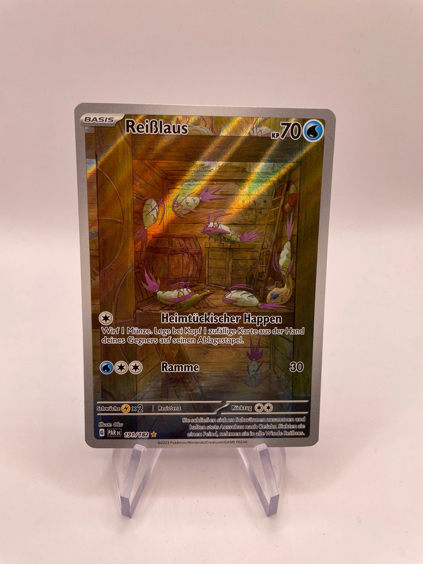 Pokemon Karte Art-Rare Reißlaus 191/182 Deutsch