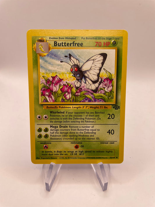 Pokemon Karte Butterfree 33/64 Jungel Englisch