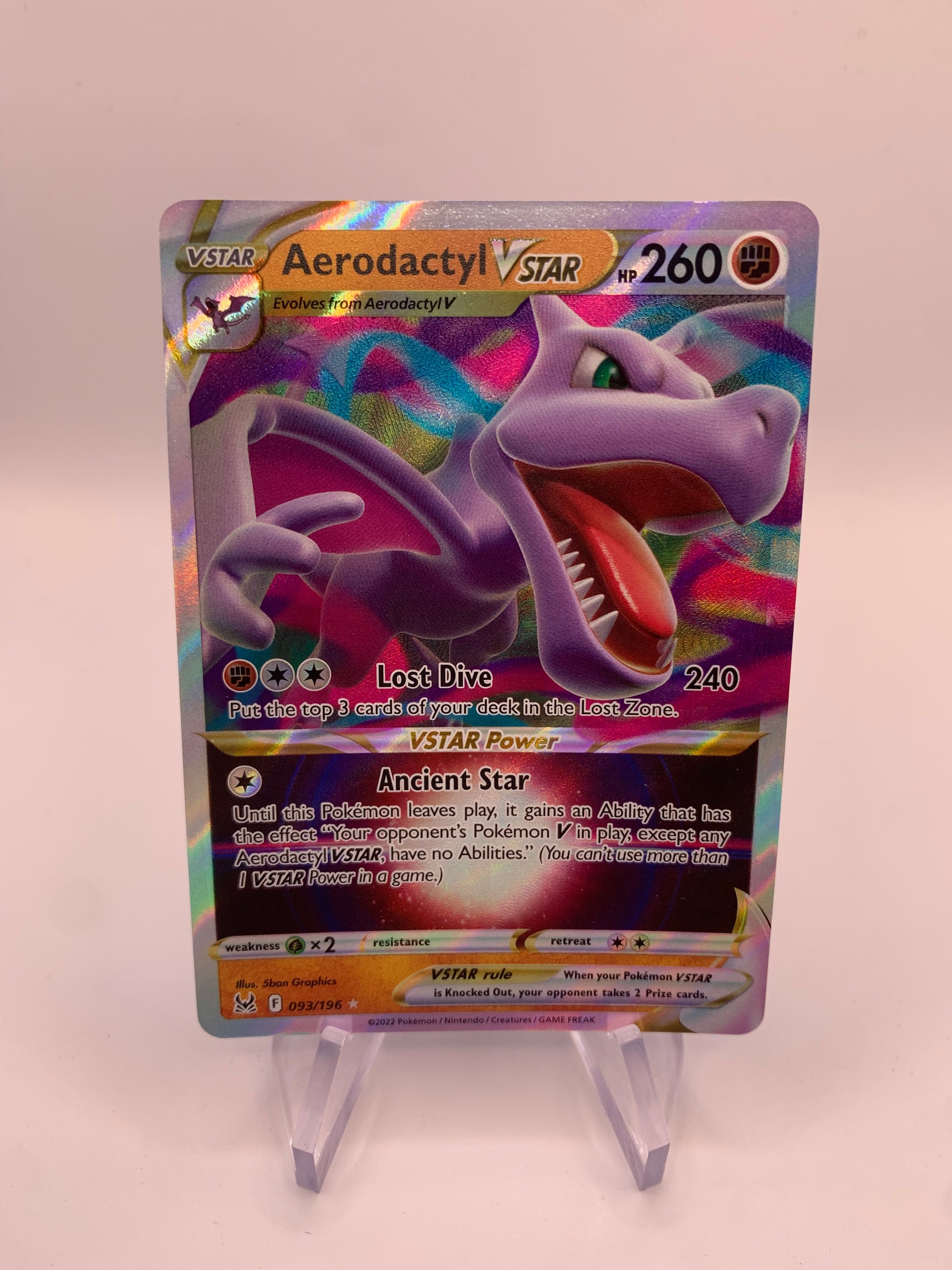 Pokemon Karte Vstar Aerodactyl 93/196 Englisch SHPNPokestore Pokemon Karte Vstar Aerodactyl 93/196 Englisch SHPNPokestore