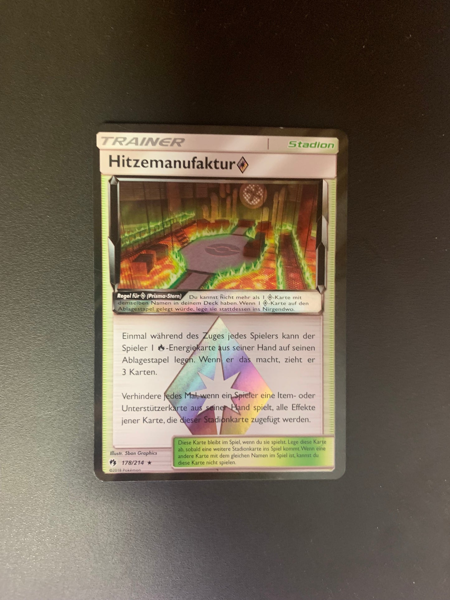 Pokemon Karten Prisma Hitzemanufaktur 178/214 Deutsch