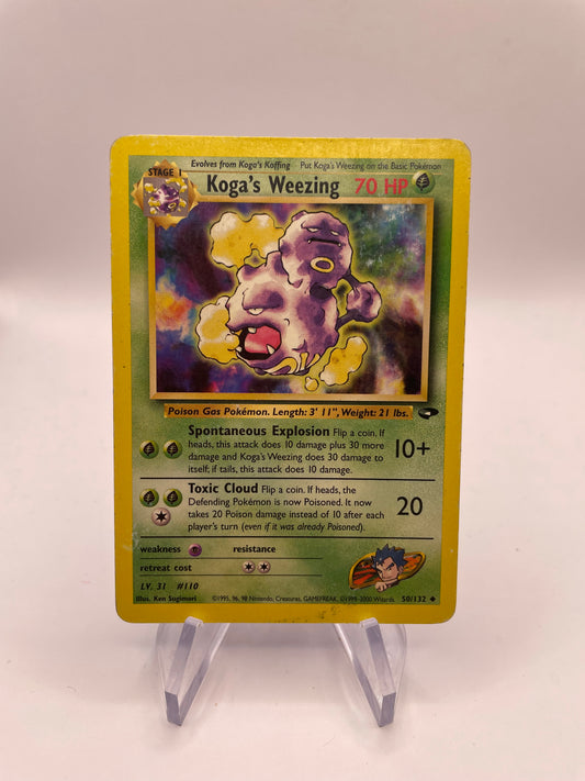 Pokemon Karte Gym Challenge Koga‘s Weezing 50/132 Englisch