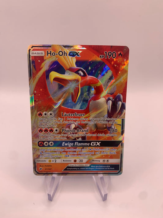 Pokemon Karte Gx Ho-oh 21/147 Deutsch