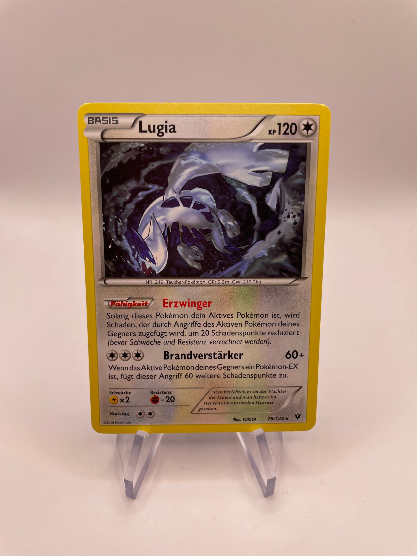 Pokémon Karte Lugia 78/124 Deutsch
