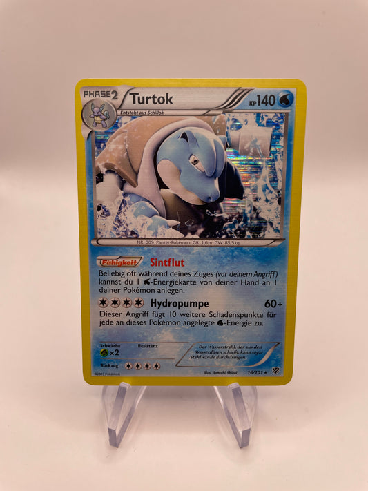 Pokemon Karte Holo Turtok 16/101 Deutsch