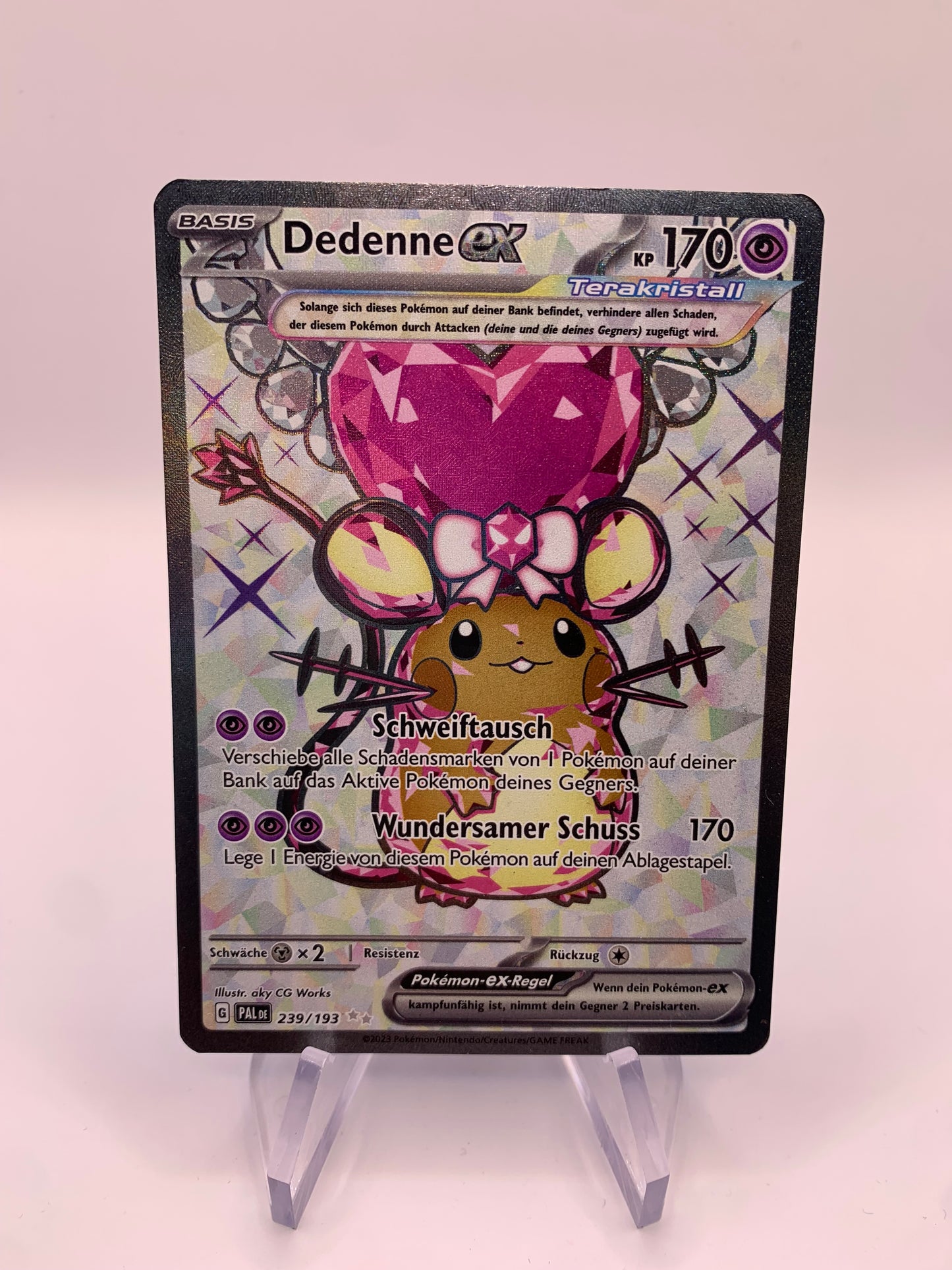 Pokemon Karte EX Fullart Dedenne 239/193 Deutsch