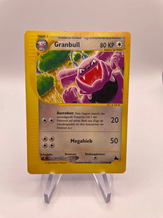 Pokemon Karte E-Series Granbull 61/144 Deutsch