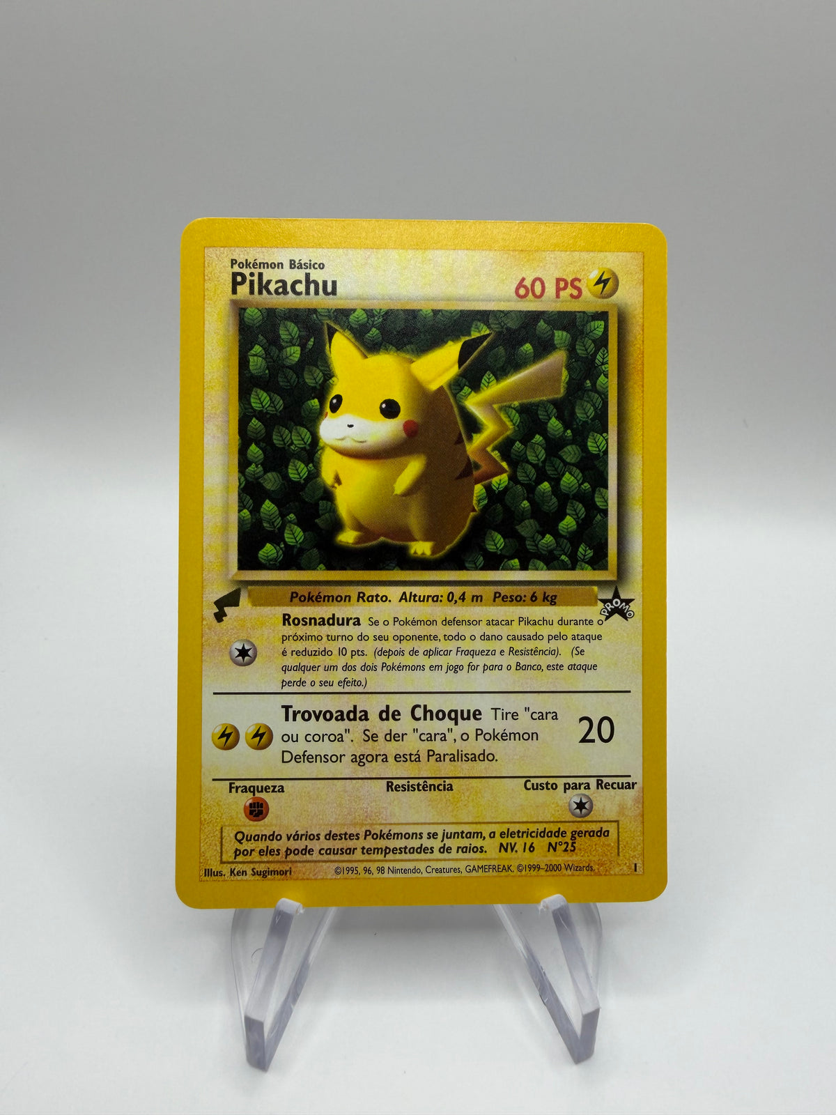 Pokemon Karte World Collection Pikachu 1 Portugiesisch