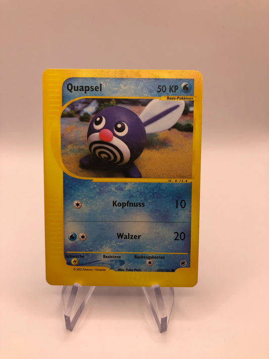 Pokemon Karte E-Series Quapsel 125/165 Deutsch