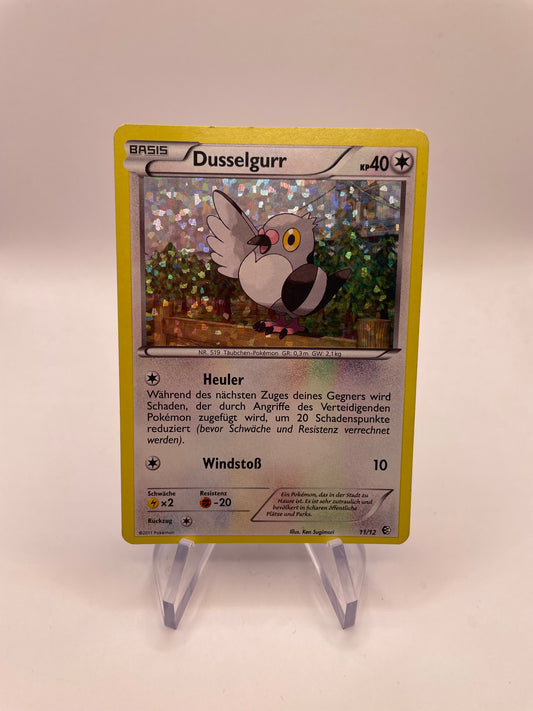 Pokémon Karte Holo Dusselgurr 11/12 Deutsch