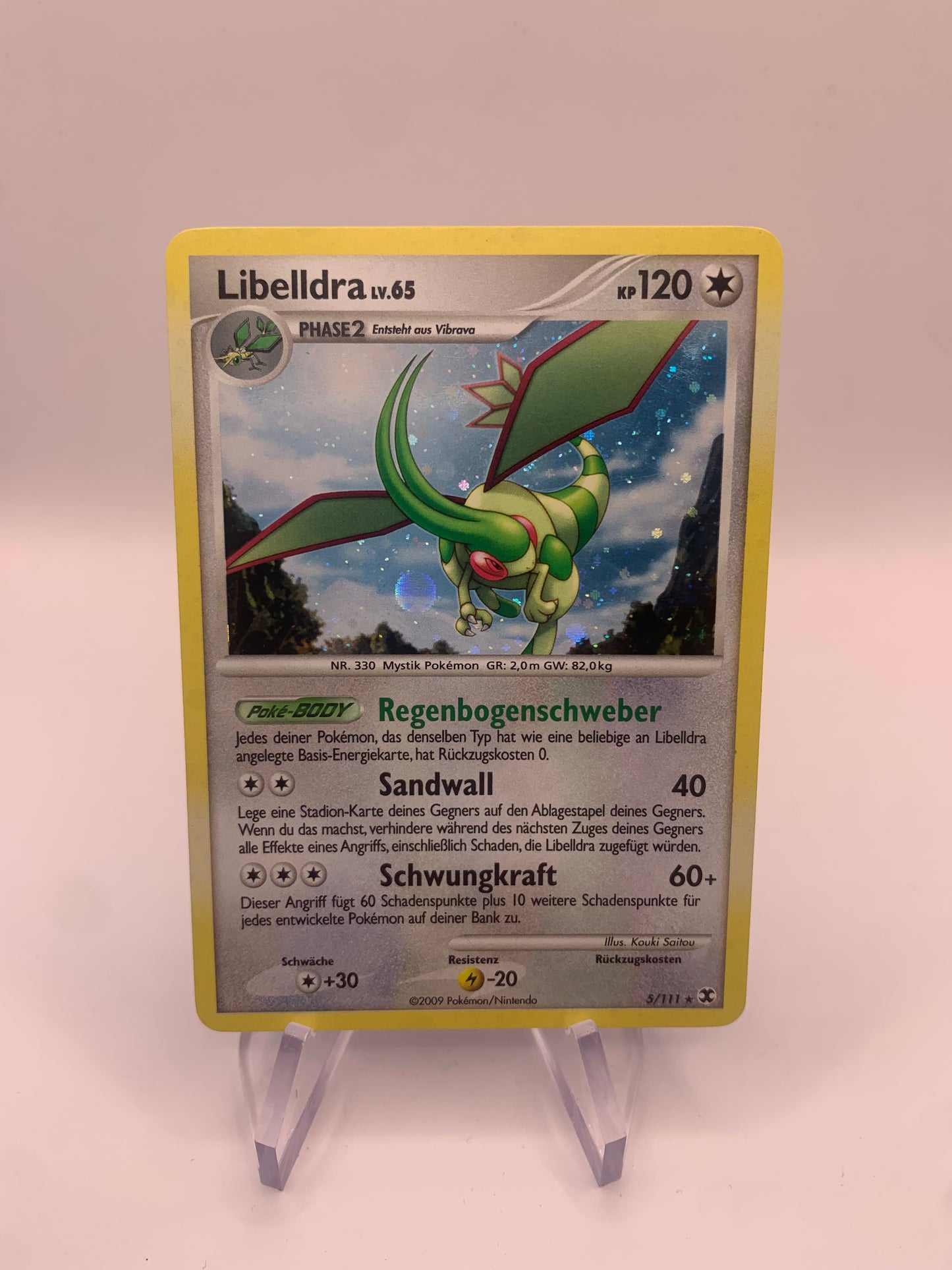 Pokemon Karte Holo Libelldra 5/111 Deutsch