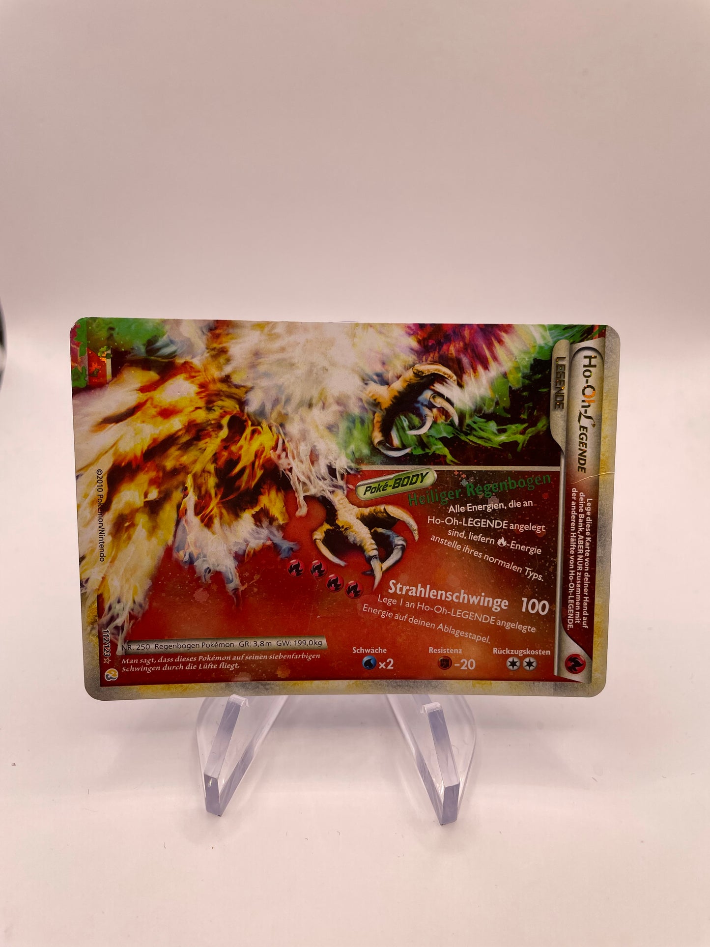 Pokemon Karte Legende Ho-Oh 112/123 Deutsch