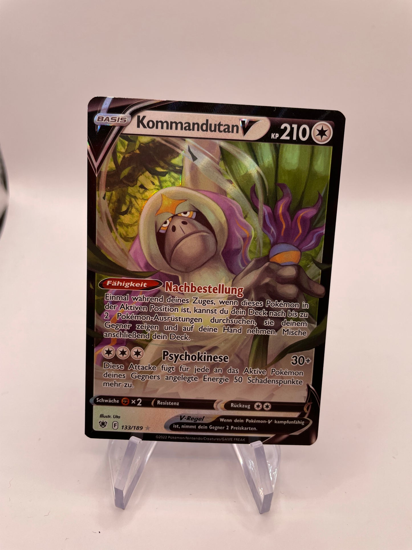 Pokémon Karte V Kommandutan 133/189 Deutsch