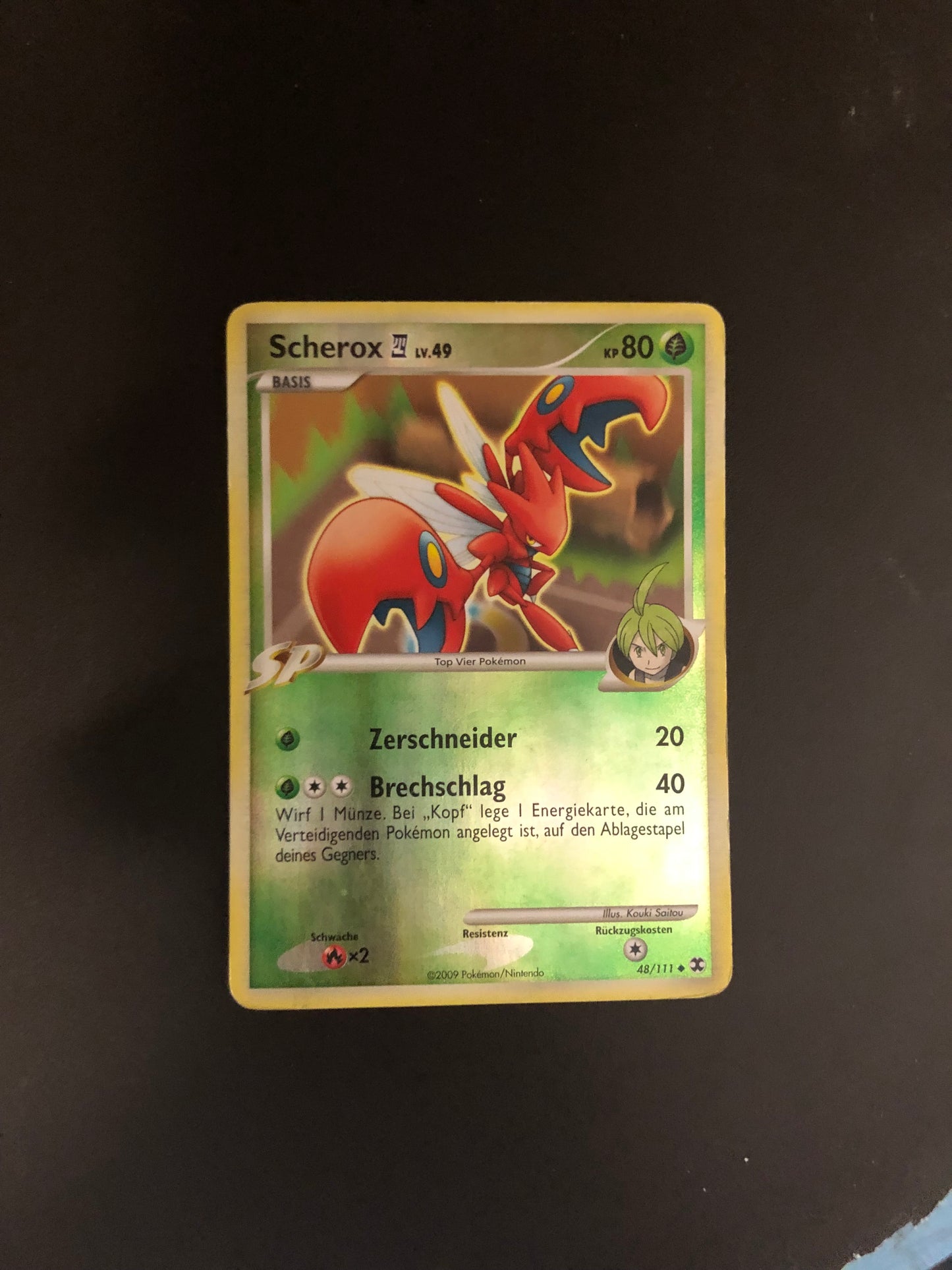 Pokemon Karte Revers Scherox 48/111 Deutsch