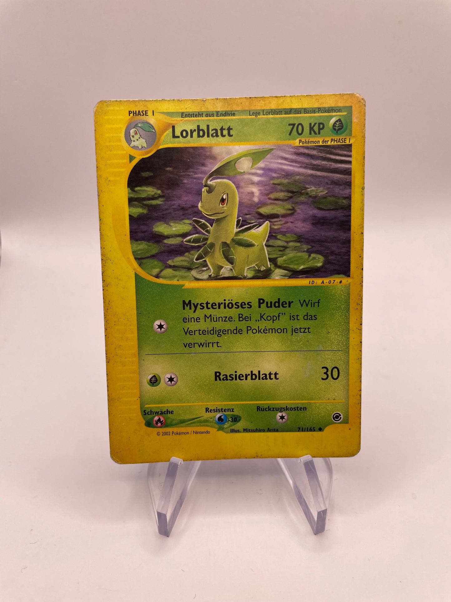 Pokemon Karte e-Series Lorblatt 71/165 Deutsch