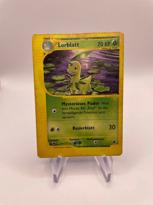 Pokemon Karte e-Series Lorblatt 71/165 Deutsch