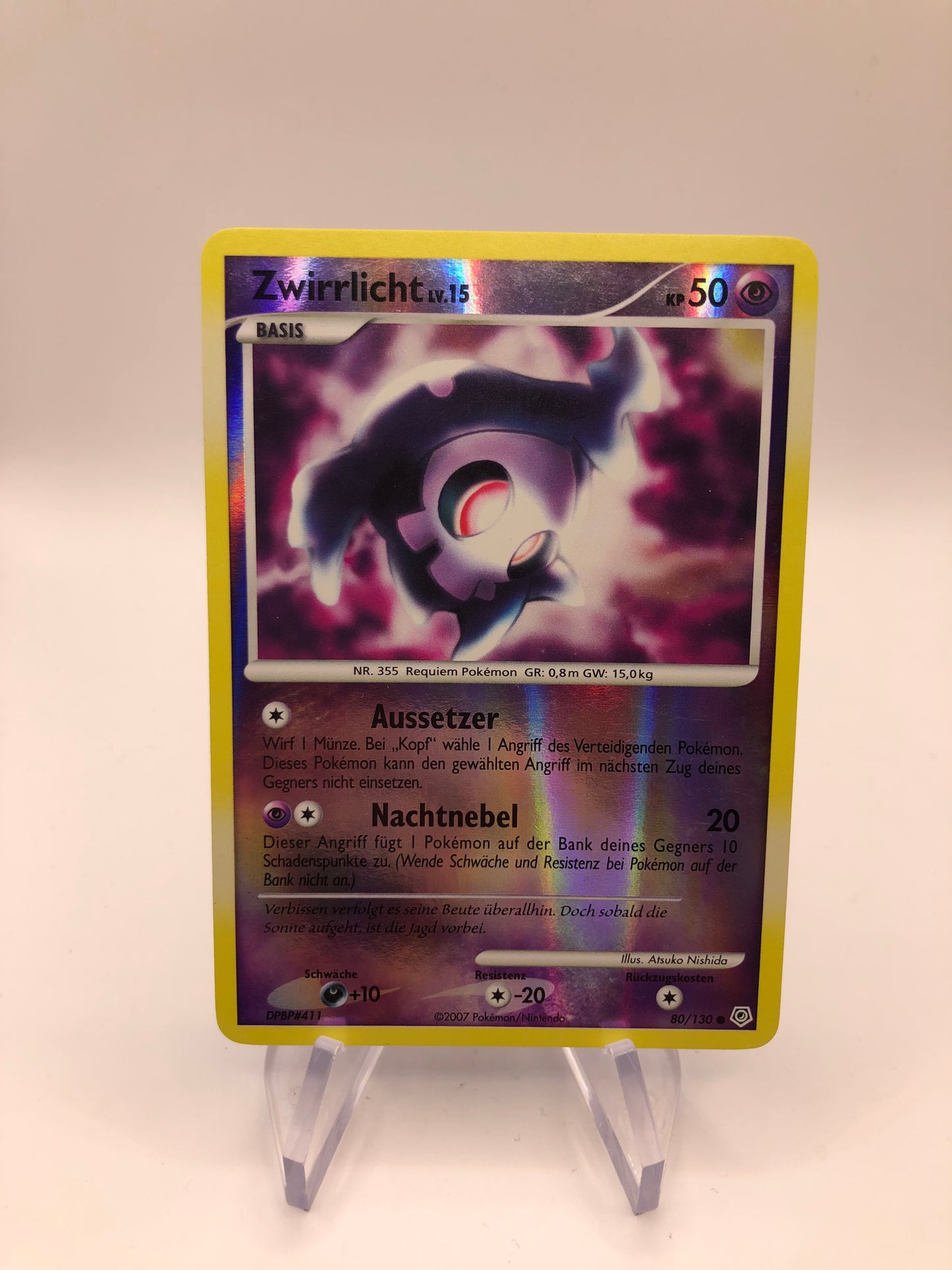 Pokemon Karte Revers Zwirrlicht 80/130 Deutsch