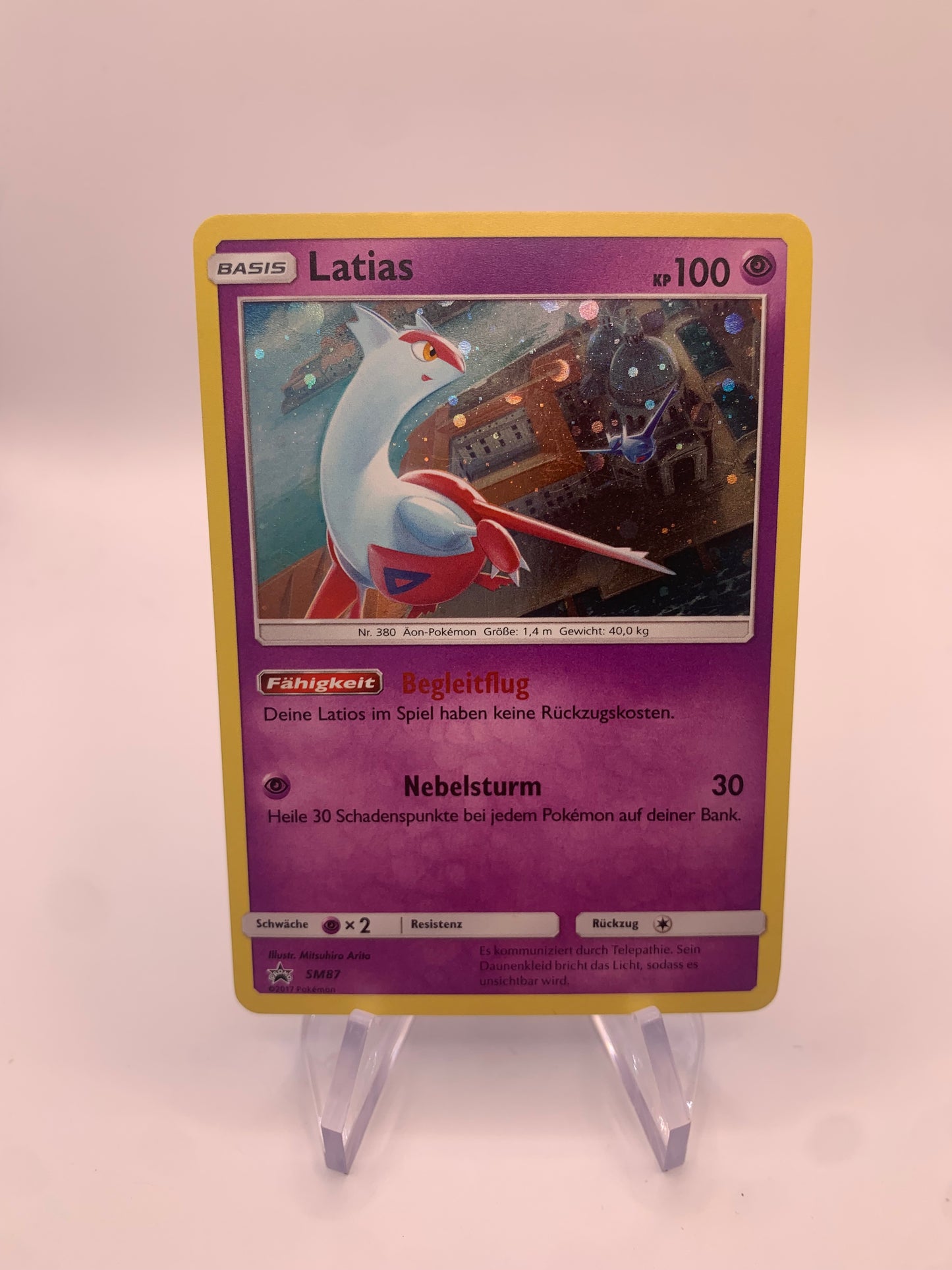 Pokemon Karte Holo Promo Latias SM87 Deutsch