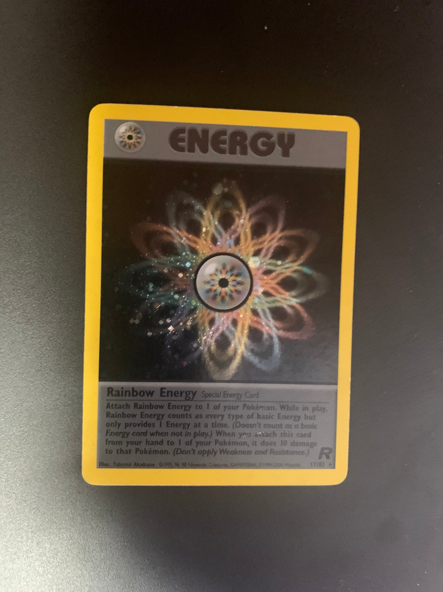 Pokemon Karte Holo Regenbogen Energie 17/82 Englisch