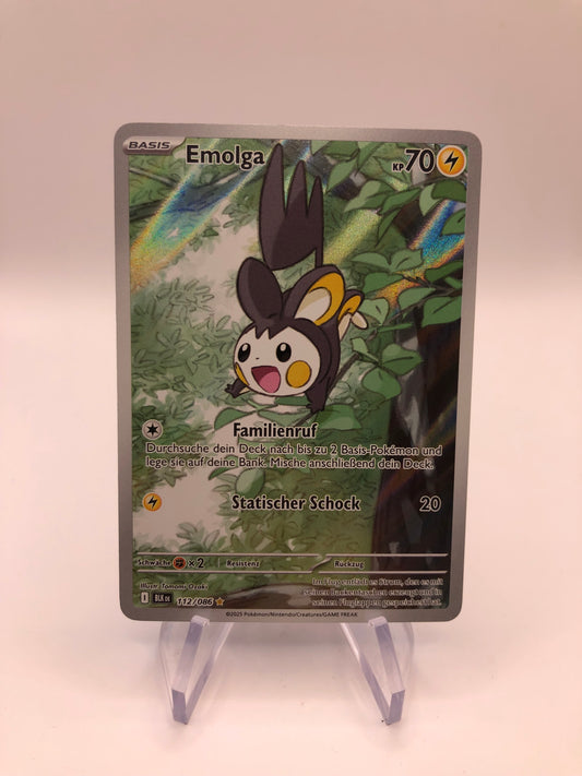 Pokemon Karte Art-Rare Emolga 112/86 Deutsch