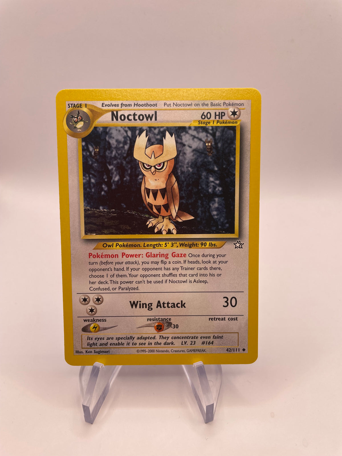 Pokemon Karte Noctuh Neo Genesis 42/111 Englisch