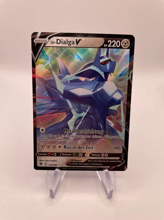 Pokémon Karte V Ur-Dialga 113/189 Deutsch