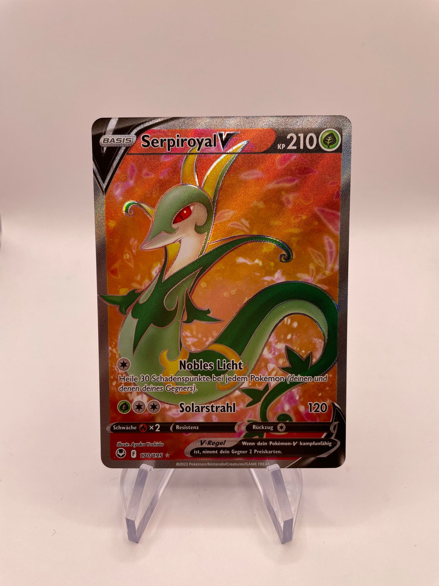 Pokémon Karte V Serpiroyal 170/195 Deutsch