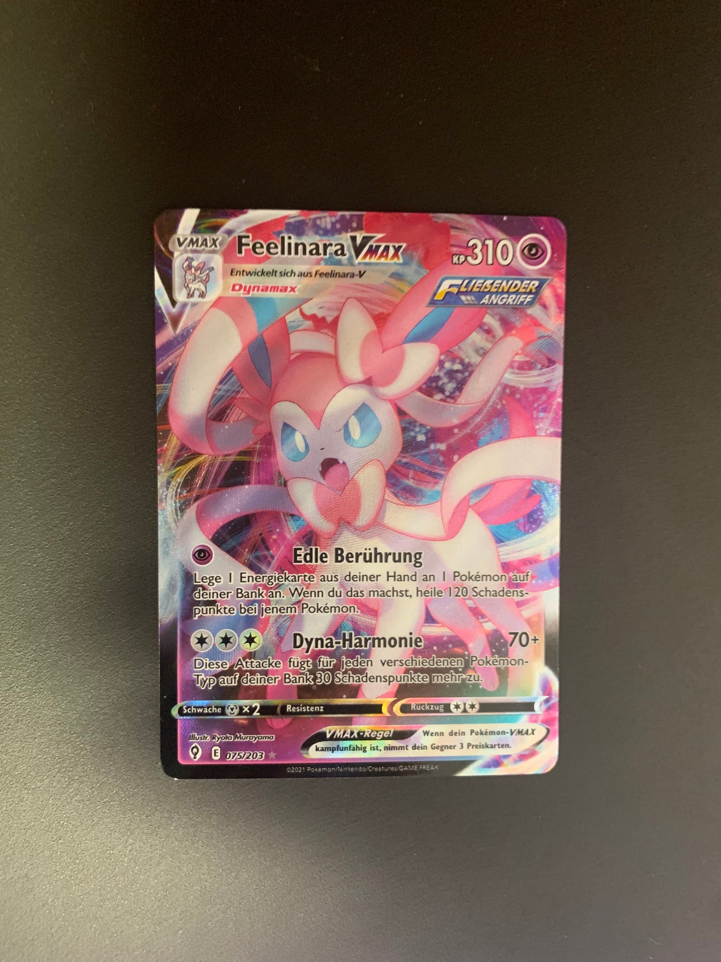 Pokemon Karte Vmax Feelinara 75/203 Deutsch