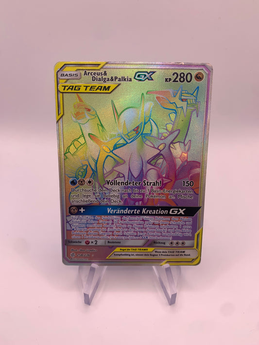 Pokemon Karte GX Tag Team Arceus&Dialga&Palkia 258/236 Deutsch