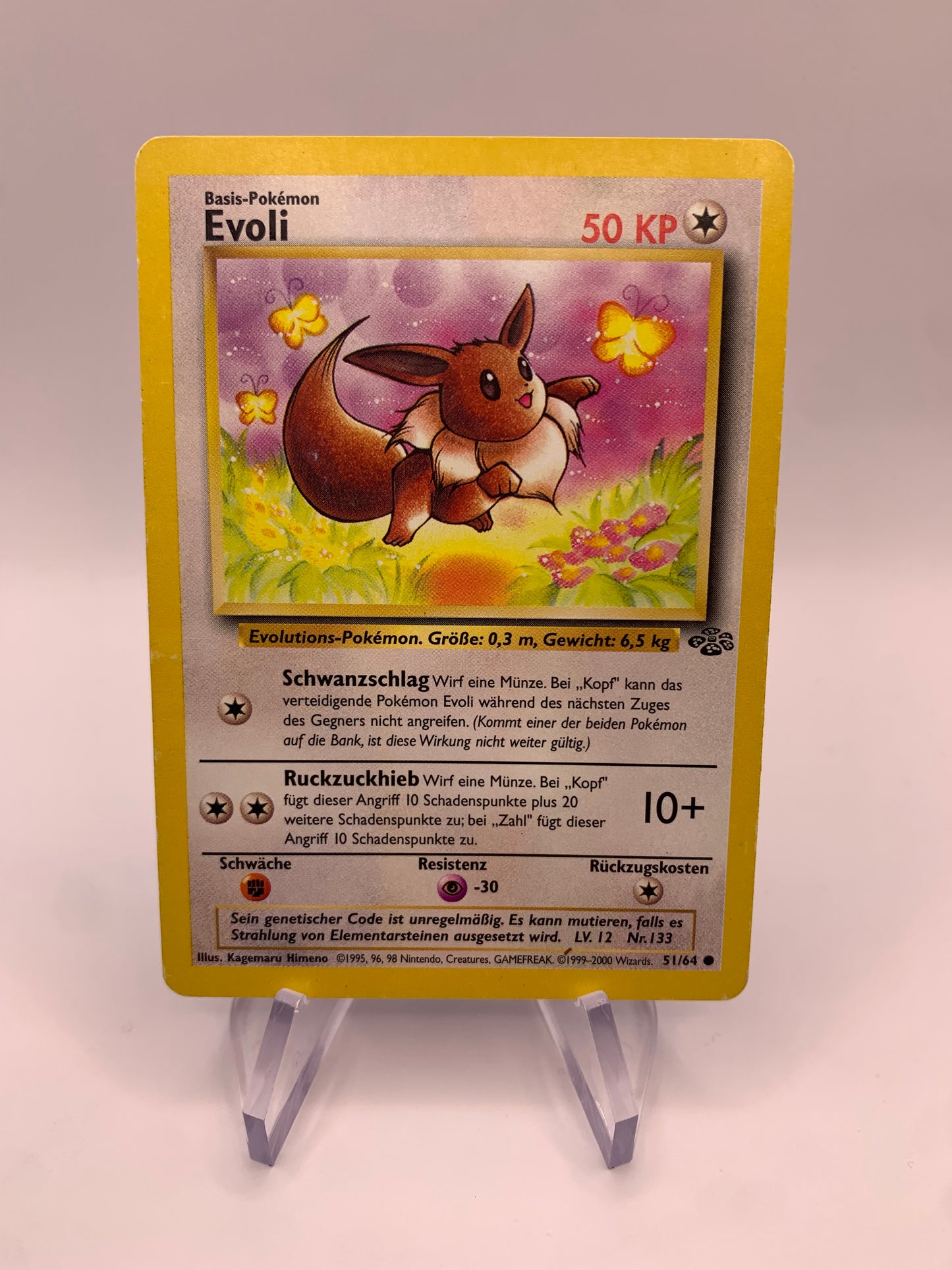 Pokemon Karte Evoli 51/64 Jungel Deutsch