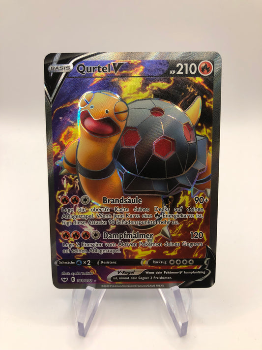 Pokemon Karte V Fullart Qurtel 188/202 Deutsch