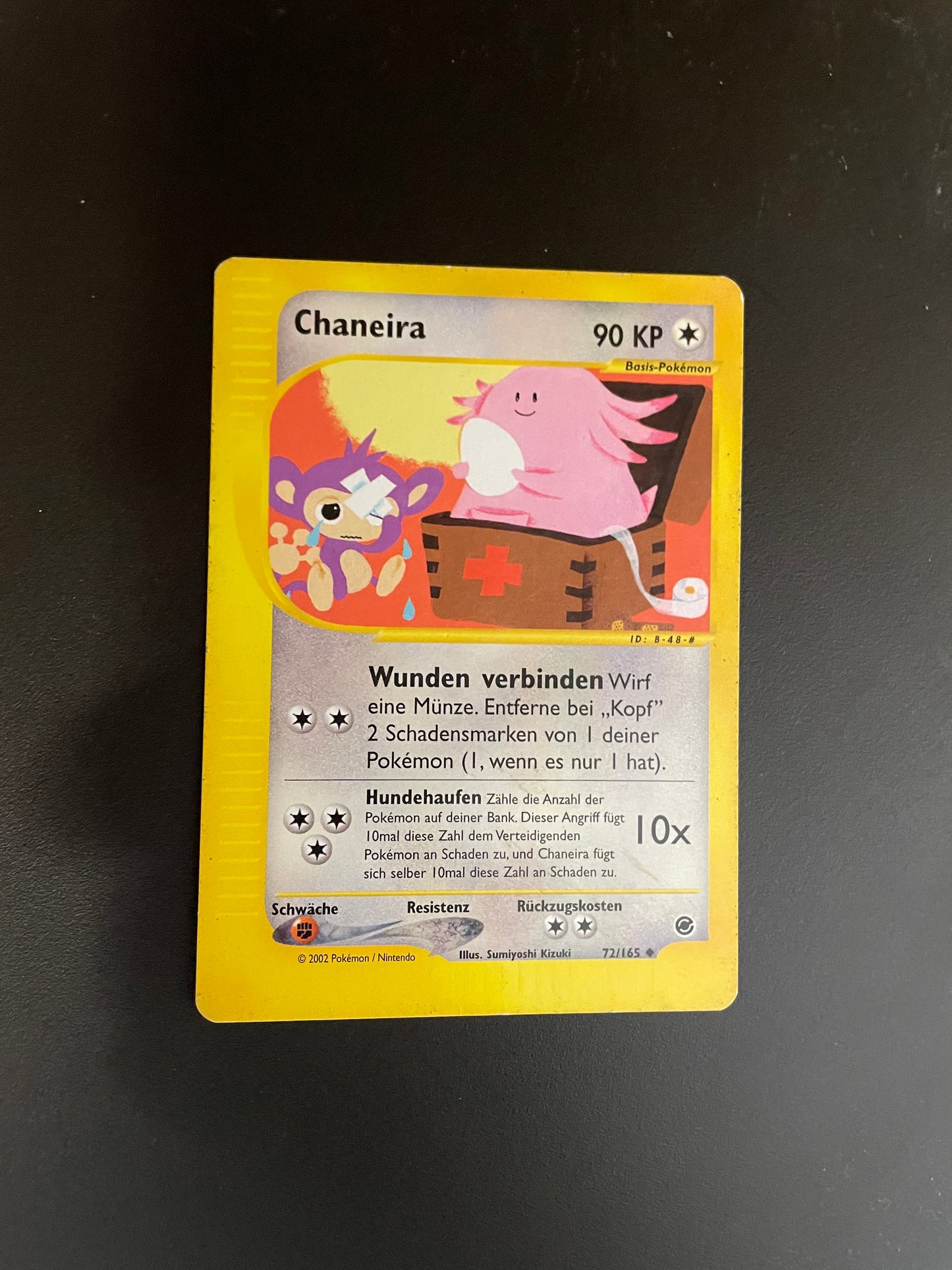 Pokémon Karte E-Series Chaneira 72/165 Deutsch