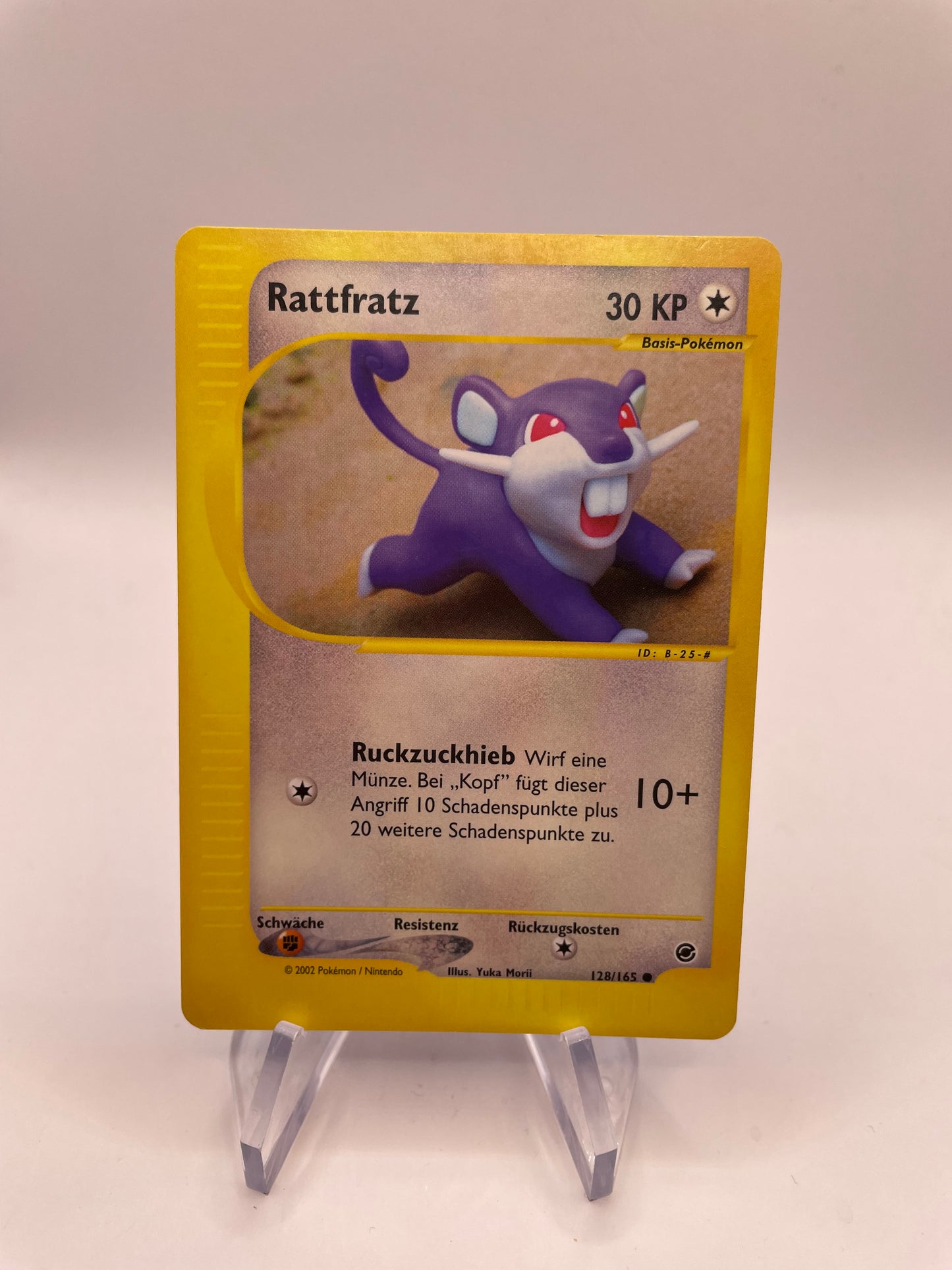 Pokemon Karte E-Series Rattfratz 128/165 Deutsch