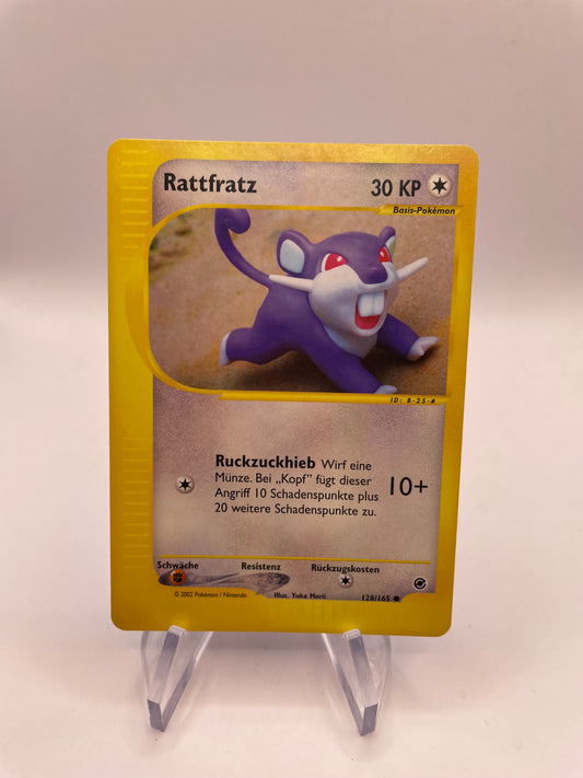 Pokemon Karte E-Series Rattfratz 128/165 Deutsch