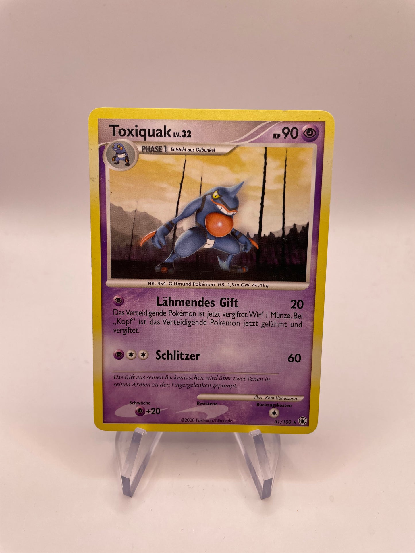 Pokémon Karte Toxiquak 31/100 Deutsch