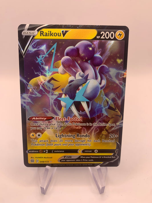 Pokemon Karte V Raikou 48/172 Englisch