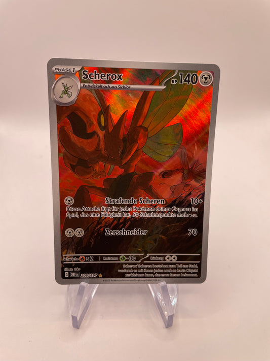 Pokémon Karte Art-Rare Scherox 206/197 Deutsch