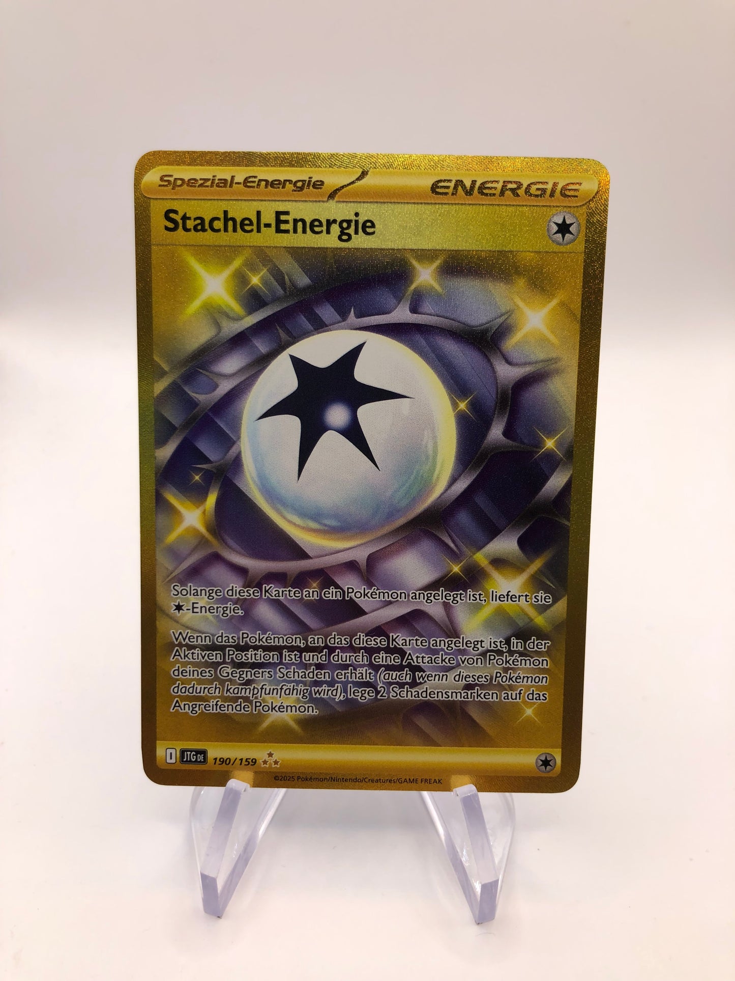Pokemon Karte Energie Gold Stachel-Energie 199/159 Deutsch