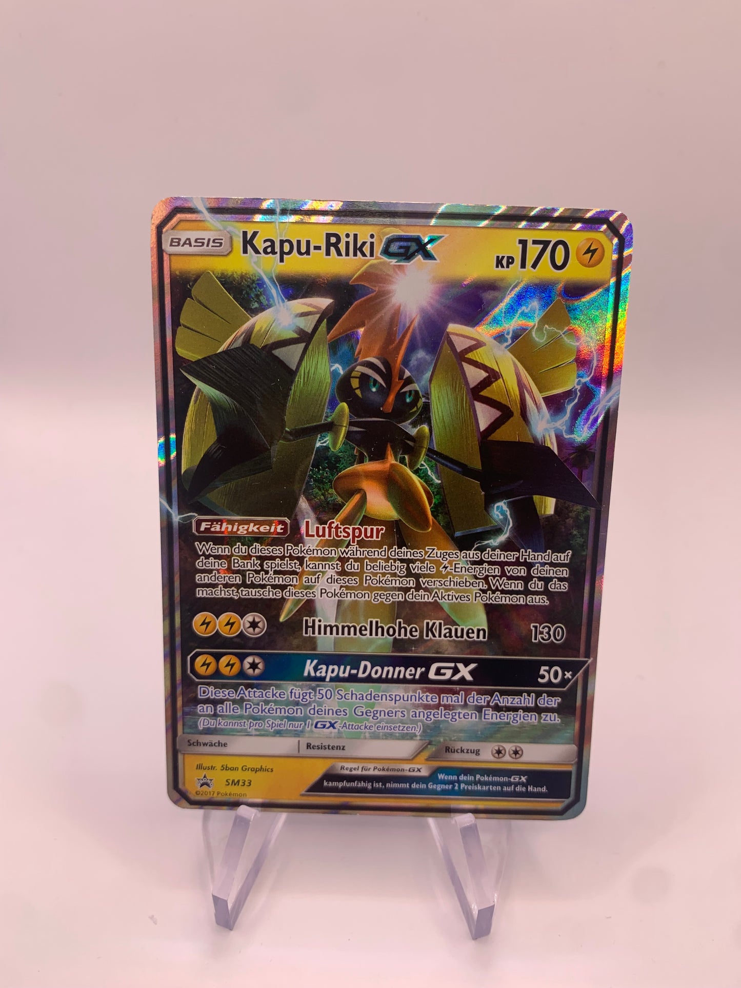 Pokemon Karte Gx Promo Kapu-Riki SM33 Deutsch