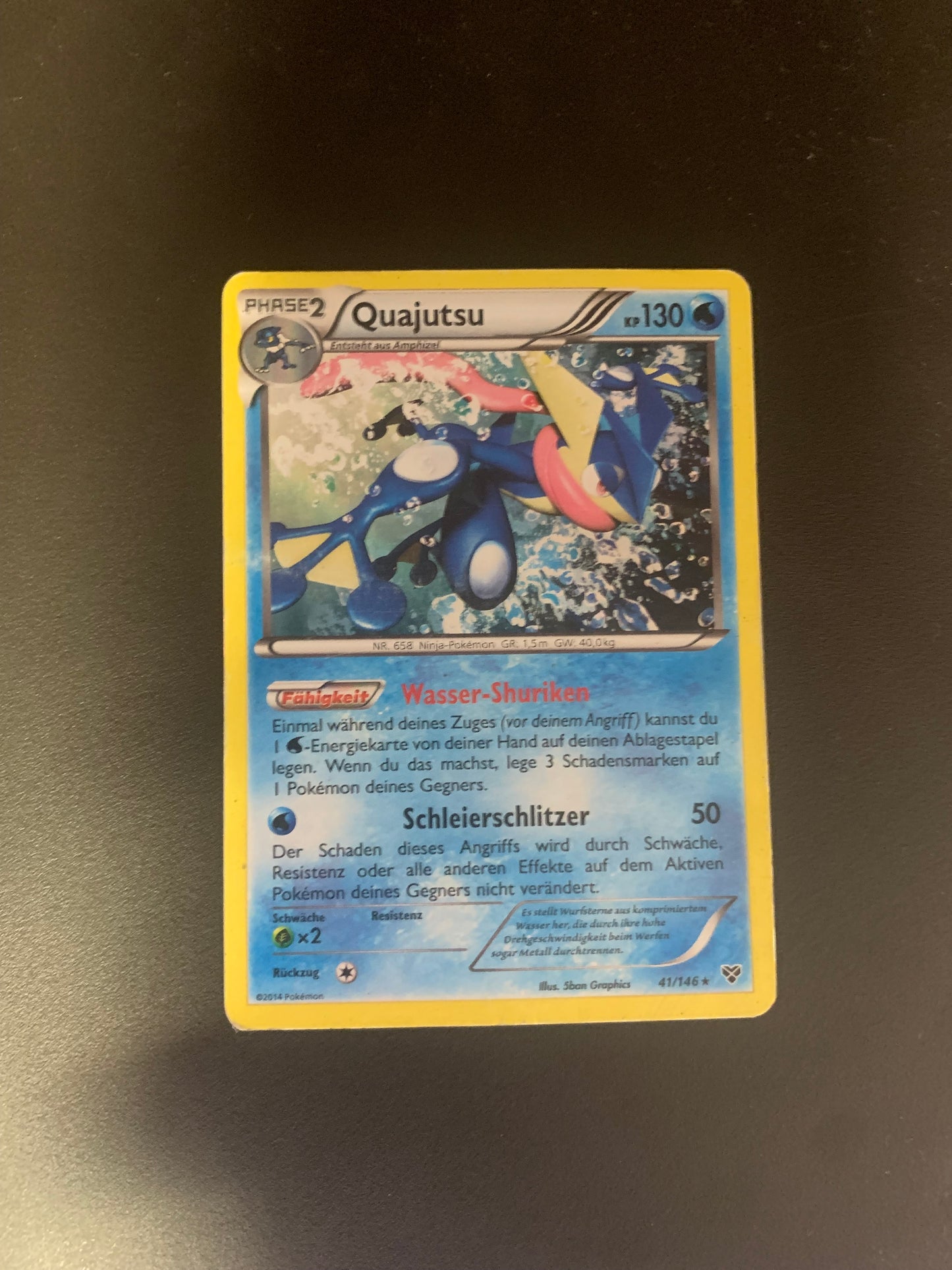 Pokemon Karte Holo Quajutsu 41/146 Deutsch