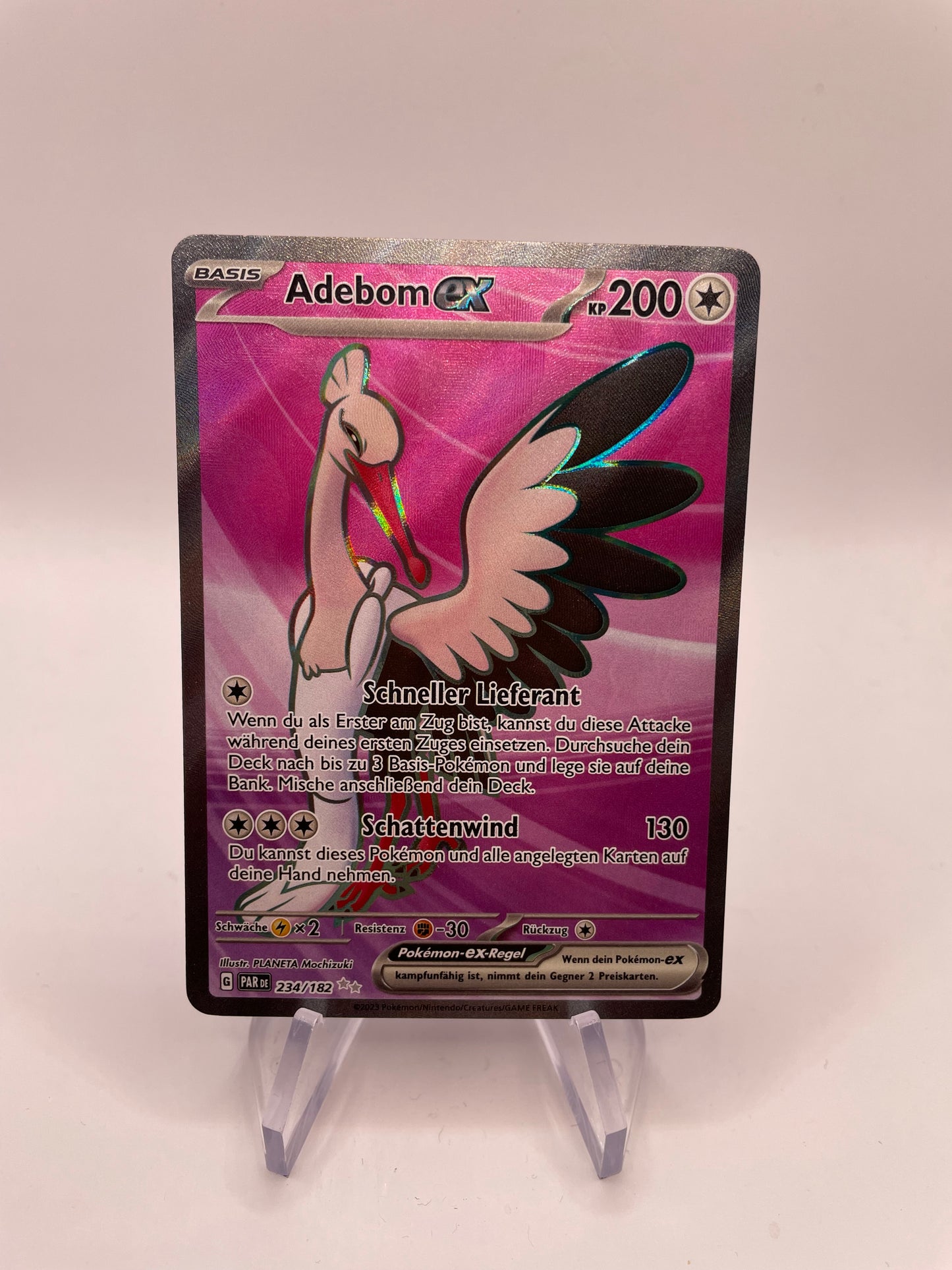 Pokemon Karte Ex Adebom 234/182 Deutsch
