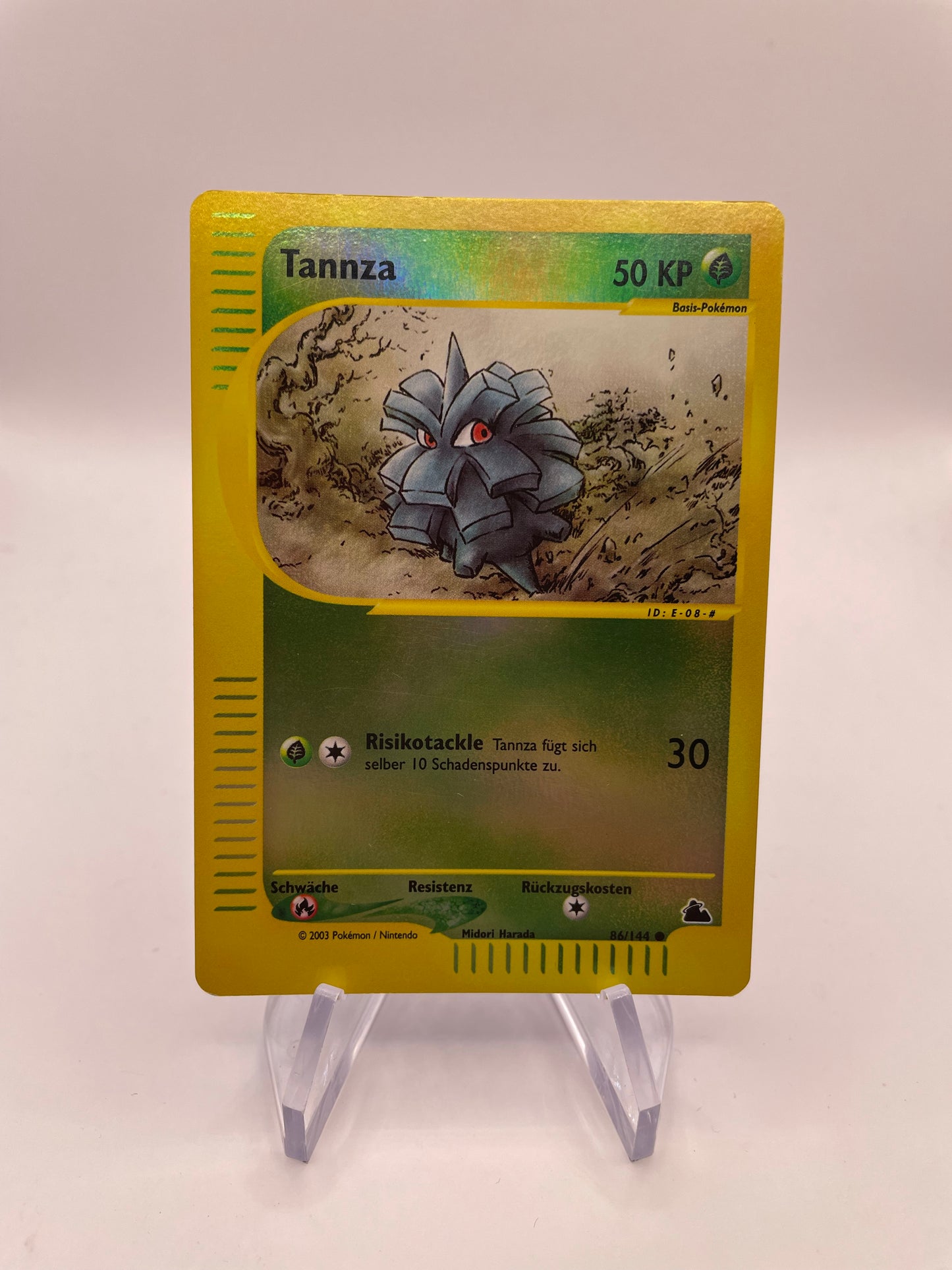 Pokemon Karte E Series Revers Tannza 86/144 Deutsch