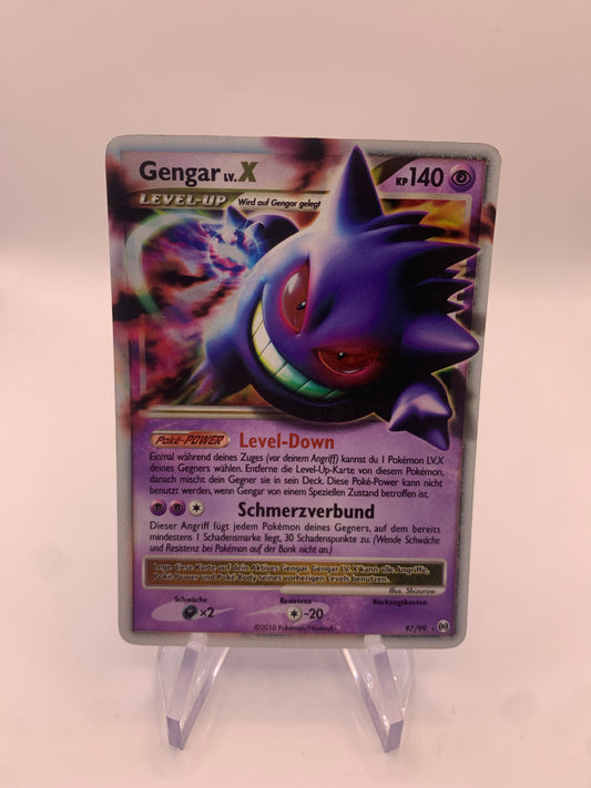 Pokemon Karte Lv.X Gengar 97/99 Deutsch