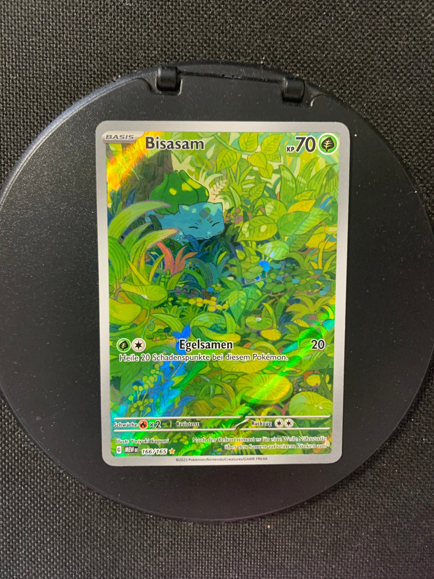 Pokemon Karte Art-Rare Bisasam 166/165 Deutsch