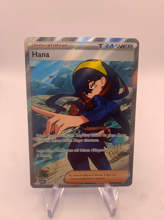 Pokemon Karte Trainer Hana 204/167 Deutsch