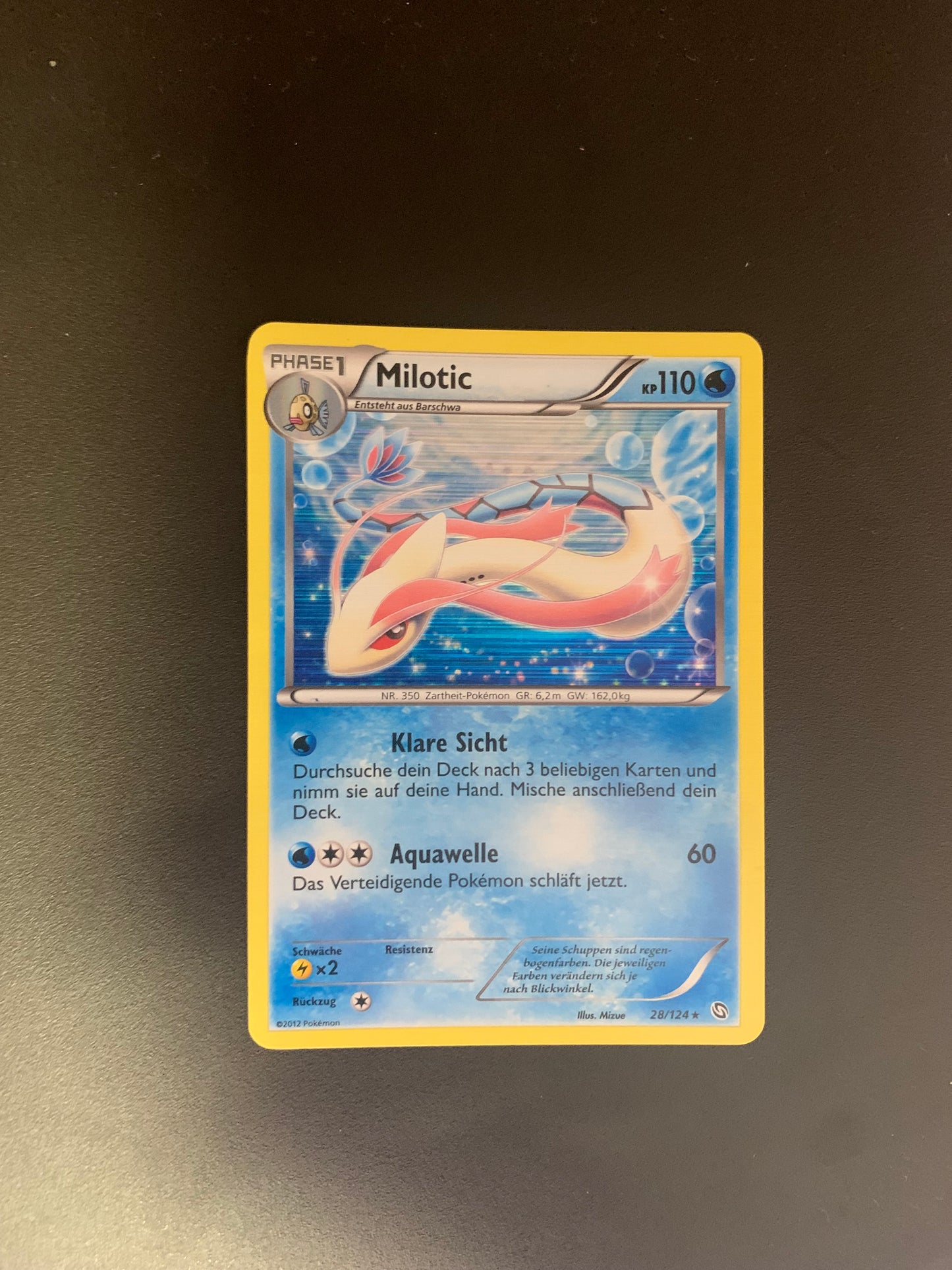 Pokemon Karten Holo Milotic 28/124 Deutsch