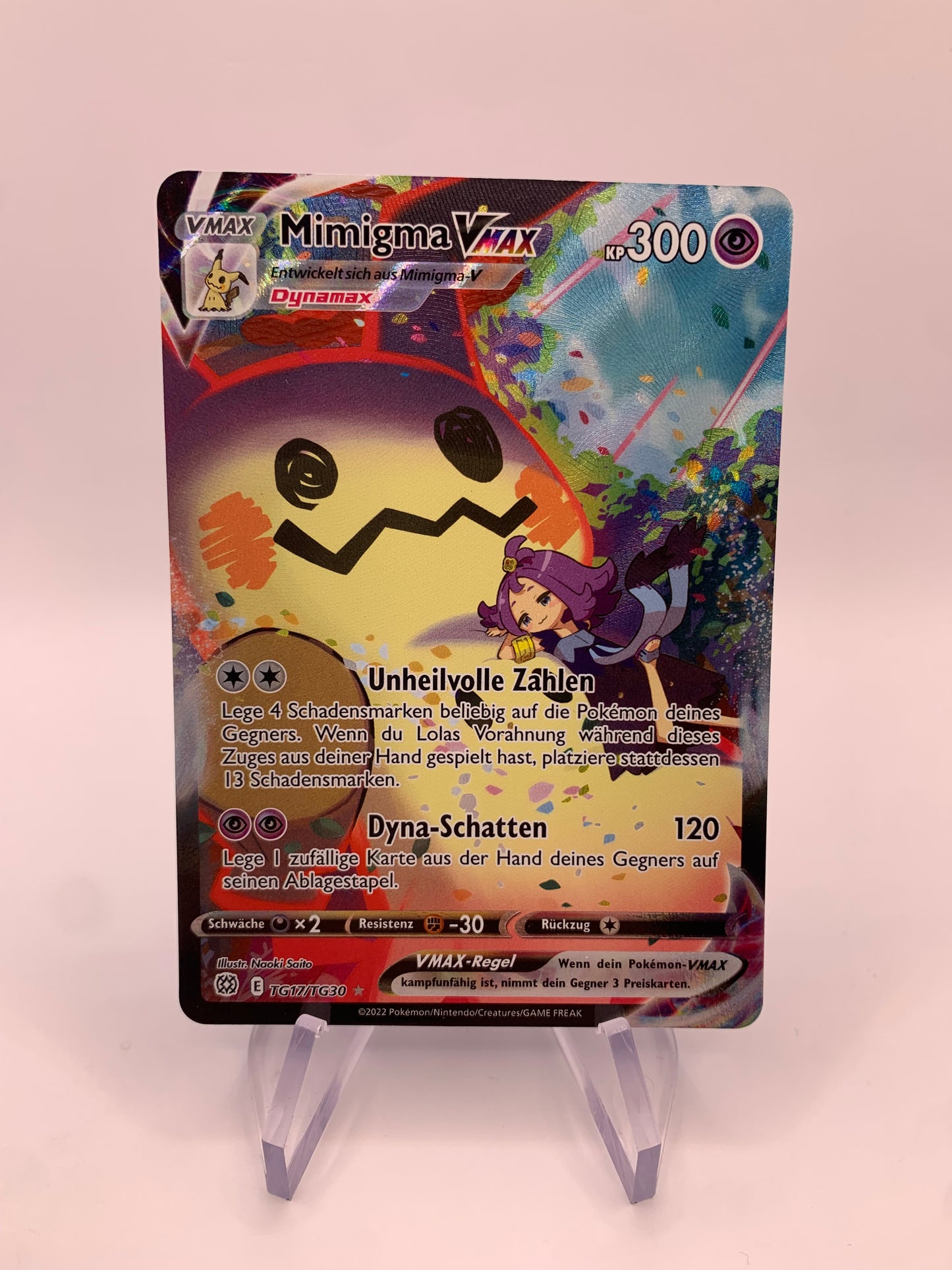 Pokémon Karte Alt-Art Vmax Mimigma TG17/TG30 Deutsch